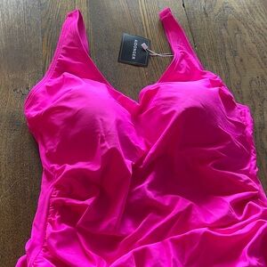Aidonger Pink Swimsuit One Piece Skirt Bottom